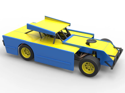 Figure 8 Modified stock car Scale 1 to 25 3D Print Model