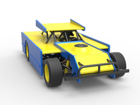 Figure 8 Modified stock car Scale 1 to 25 3D printmodel