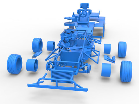Figure 8 Modified stock car Scale 1 to 25 3D printmodel