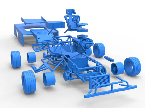 Figure 8 Modified stock car Scale 1 to 25 3D Print Model