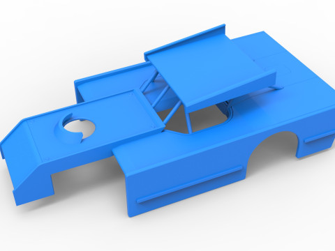 Shell of Figure 8 Modified stock car Scale 1 to 25 Model do druku 3D
