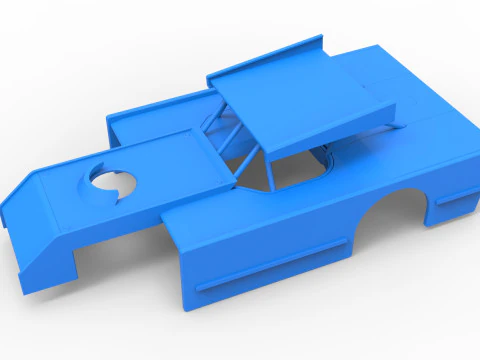 Shell of Figure 8 Modified stock car Scale 1 to 25 3D Print Model