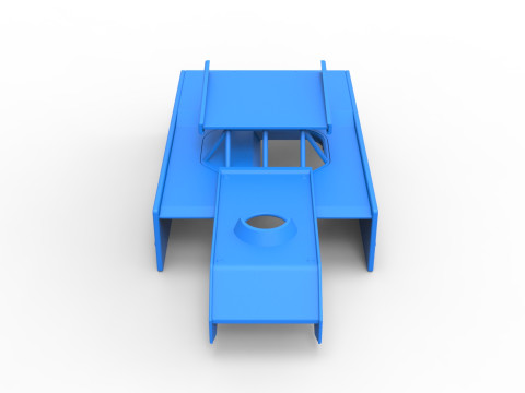 Shell of Figure 8 Modified stock car Scale 1 to 25 Model do druku 3D