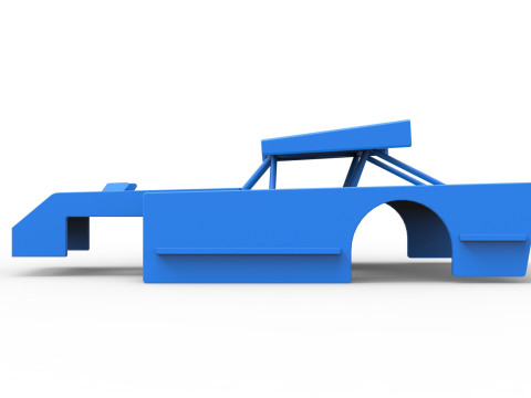 Shell of Figure 8 Modified stock car Scale 1 to 25 Model do druku 3D