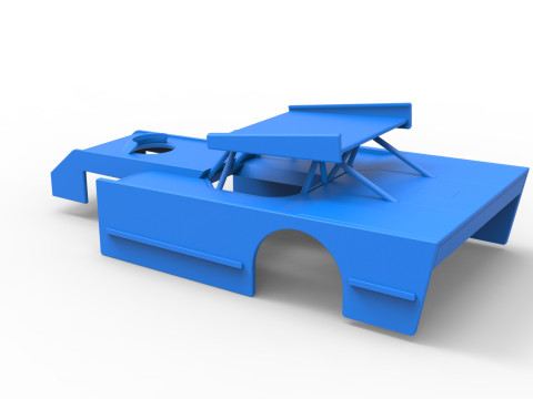 Shell of Figure 8 Modified stock car Scale 1 to 25 Model do druku 3D