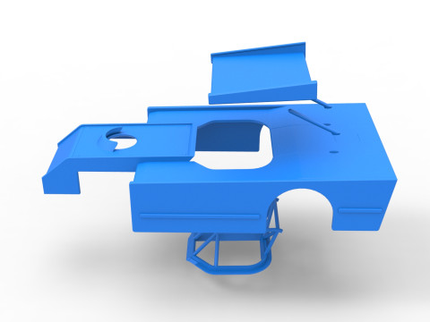 Shell of Figure 8 Modified stock car Scale 1 to 25 Model do druku 3D