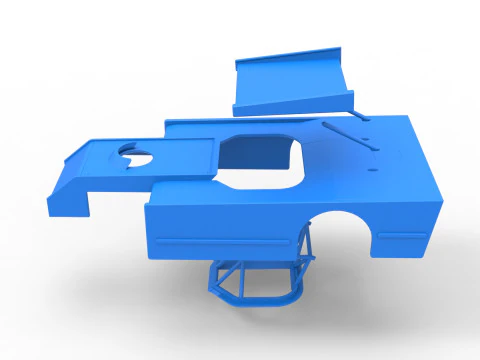 Shell of Figure 8 Modified stock car Scale 1 to 25 3D Print Model