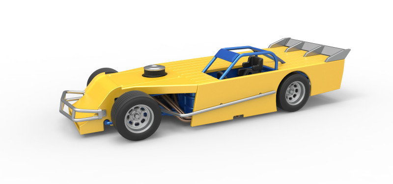 Asphalt Modified stock car Version 5 Scale 1 to 25 3D 프린트 모델 .c4d .max .obj .3ds .fbx .stl .blend