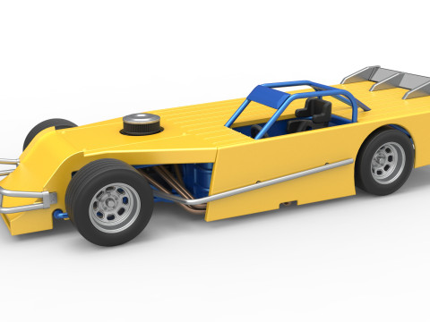 Asphalt Modified stock car Version 5 Scale 1 to 25 Modèles 3D en vedette