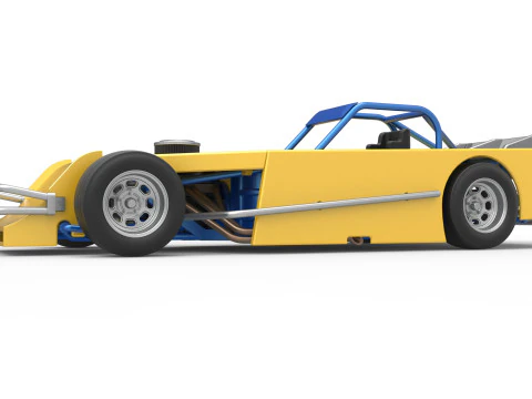 Asphalt Modified stock car Version 5 Scale 1 to 25 3D Print Model