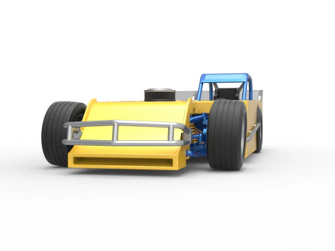 Asphalt Modified stock car Version 5 Scale 1 to 25 3D Print Model