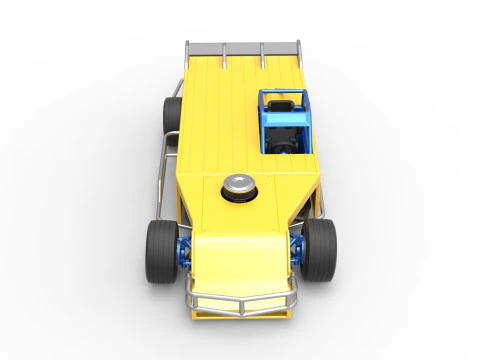 Asphalt Modified stock car Version 5 Scale 1 to 25 3D Print Model