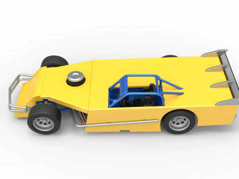 Asphalt Modified stock car Version 5 Scale 1 to 25 3D Print Model