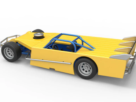 Asphalt Modified stock car Version 5 Scale 1 to 25 3D Print Model
