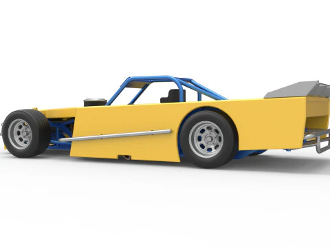 Asphalt Modified stock car Version 5 Scale 1 to 25 3D Print Model