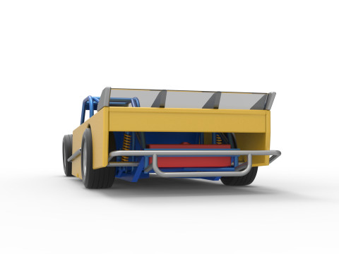 Asphalt Modified stock car Version 5 Scale 1 to 25 3D 프린트 모델