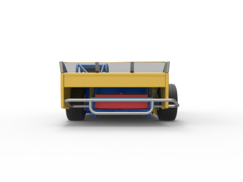 Asphalt Modified stock car Version 5 Scale 1 to 25 3D 프린트 모델