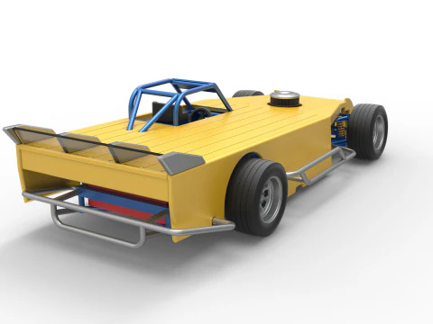 Asphalt Modified stock car Version 5 Scale 1 to 25 3D Print Model