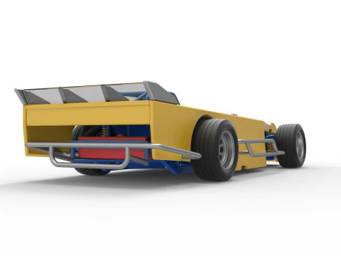 Asphalt Modified stock car Version 5 Scale 1 to 25 3D Print Model