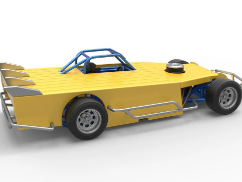Asphalt Modified stock car Version 5 Scale 1 to 25 3D Print Model