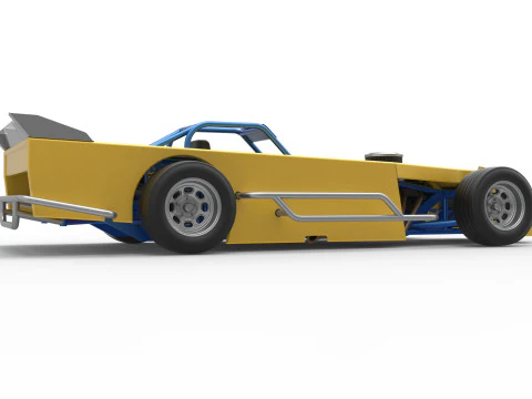 Asphalt Modified stock car Version 5 Scale 1 to 25 3D Print Model