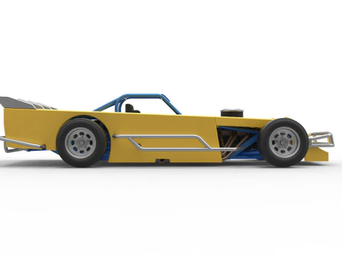 Asphalt Modified stock car Version 5 Scale 1 to 25 3D Print Model