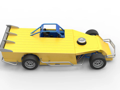 Asphalt Modified stock car Version 5 Scale 1 to 25 3D Print Model