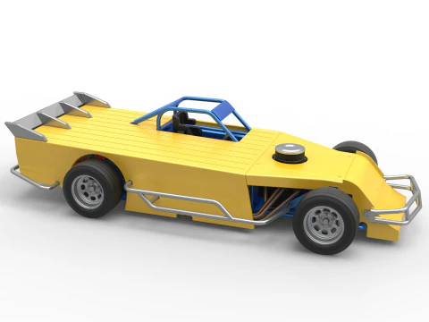 Asphalt Modified stock car Version 5 Scale 1 to 25 3D Print Model
