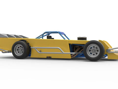 Asphalt Modified stock car Version 5 Scale 1 to 25 3D Print Model