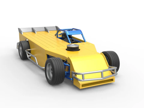 Asphalt Modified stock car Version 5 Scale 1 to 25 3D Print Model