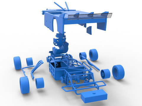 Asphalt Modified stock car Version 5 Scale 1 to 25 3D 프린트 모델