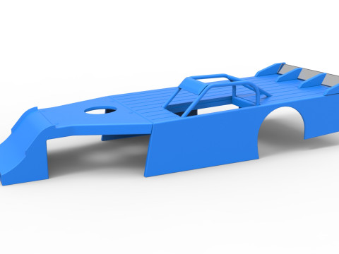 Shell of Asphalt Modified stock car V4 Scale 1 to 25 Modèles 3D en vedette