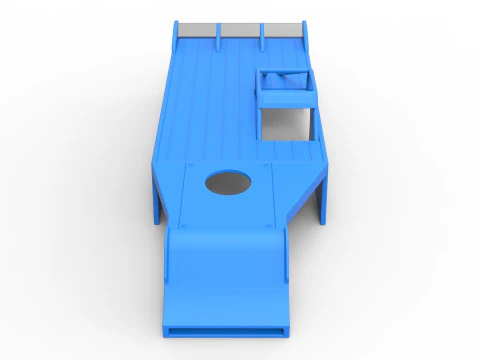 Shell of Asphalt Modified stock car V4 Scale 1 to 25 3D Print Model