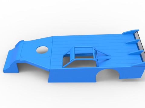 Shell of Asphalt Modified stock car V4 Scale 1 to 25 3D printmodel