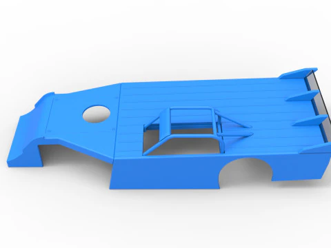 Shell of Asphalt Modified stock car V4 Scale 1 to 25 3D Print Model