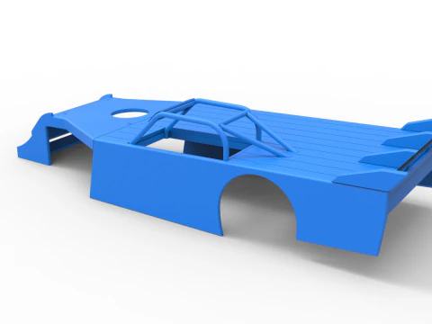 Shell of Asphalt Modified stock car V4 Scale 1 to 25 3D Print Model