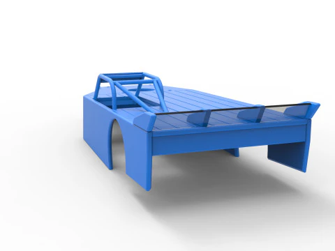 Shell of Asphalt Modified stock car V4 Scale 1 to 25 3D Print Model