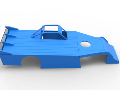 Shell of Asphalt Modified stock car V4 Scale 1 to 25 3D Print Model