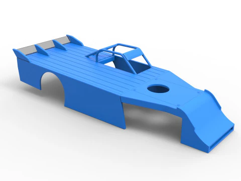 Shell of Asphalt Modified stock car V4 Scale 1 to 25 3D Print Model