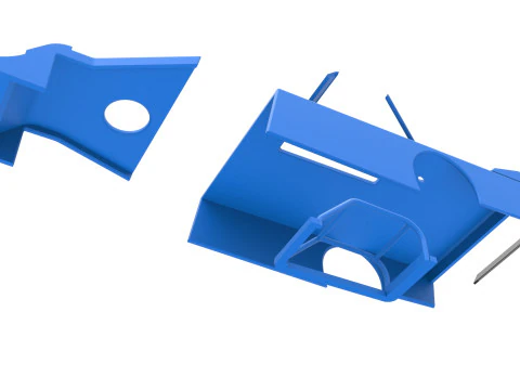 Shell of Asphalt Modified stock car V4 Scale 1 to 25 3D Print Model