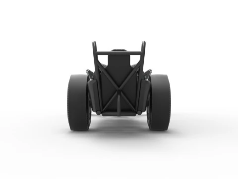 Front engine vintage dragster with V12 Scale 1 to 25 3D Print Model