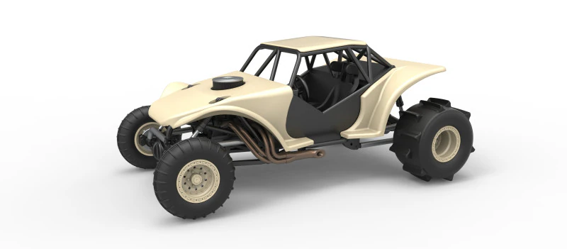 Sand dragster 4x4 Scale 1 to 25 3D Print Model .c4d .max .obj .3ds .fbx .stl .blend