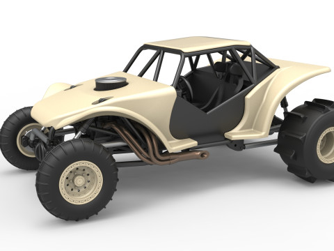Sand dragster 4x4 Scale 1 to 25 Modèles 3D en vedette
