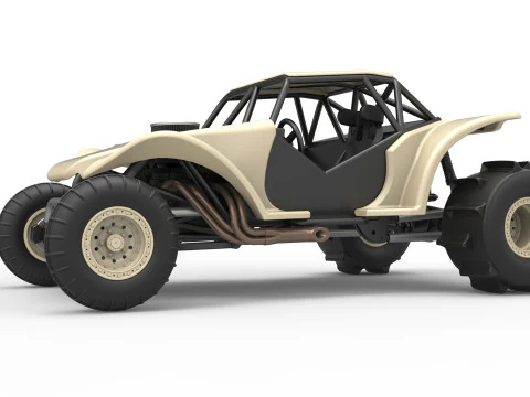 Sand dragster 4x4 Scale 1 to 25 3D Print Model
