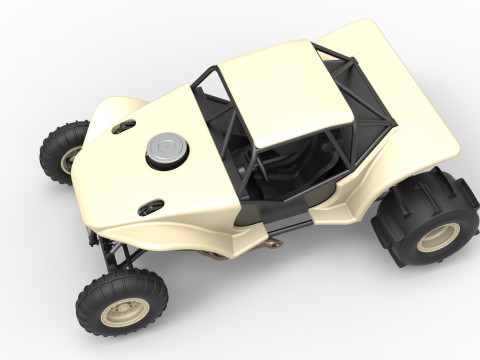 Sand dragster 4x4 Scale 1 to 25 3D Baskı Modeli
