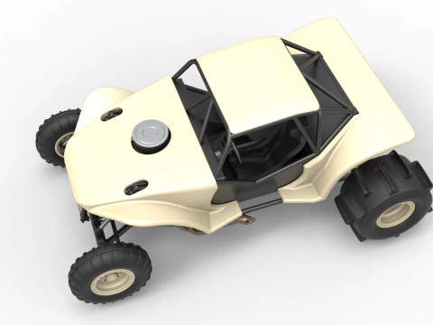 Sand dragster 4x4 Scale 1 to 25 3D Print Model