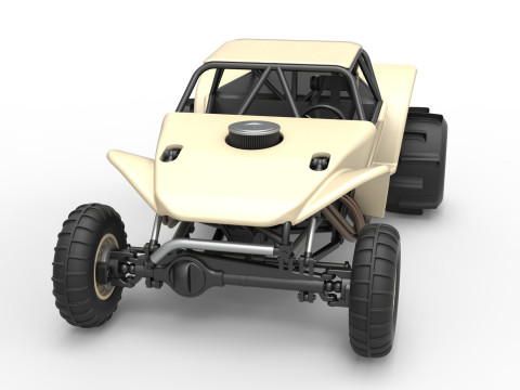 Sand dragster 4x4 Scale 1 to 25 3D Baskı Modeli