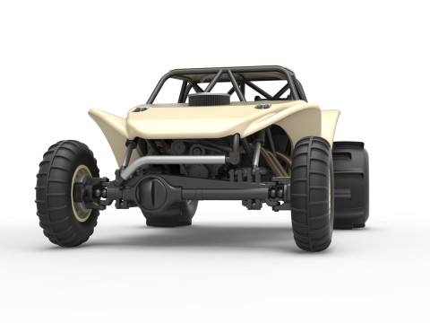 Sand dragster 4x4 Scale 1 to 25 3D Baskı Modeli