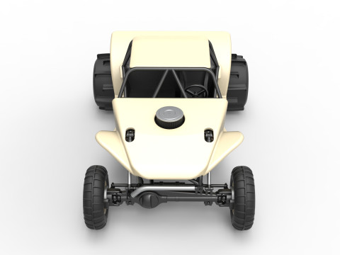 Sand dragster 4x4 Scale 1 to 25 3D Baskı Modeli