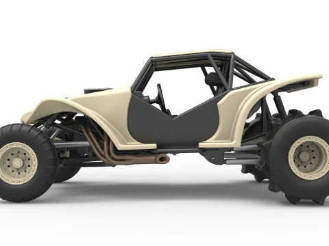 Sand dragster 4x4 Scale 1 to 25 3D Print Model